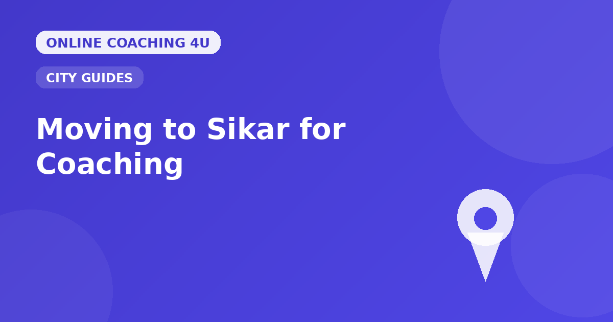 Location pin graphic representing relocating to Sikar for competitive exam coaching