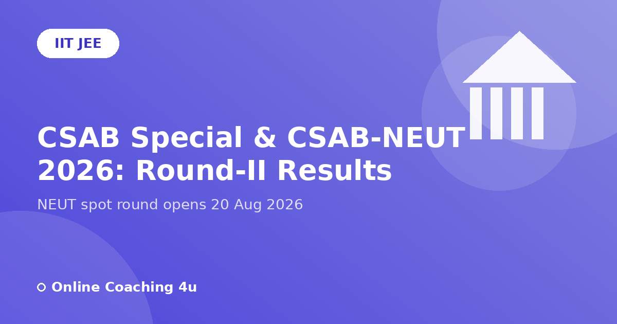 CSAB Special and CSAB NEUT 2026 round 2 results and spot round update graphic