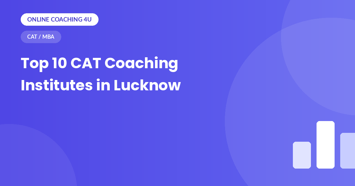 Top 10 CAT coaching institutes in Lucknow 2026 graphic